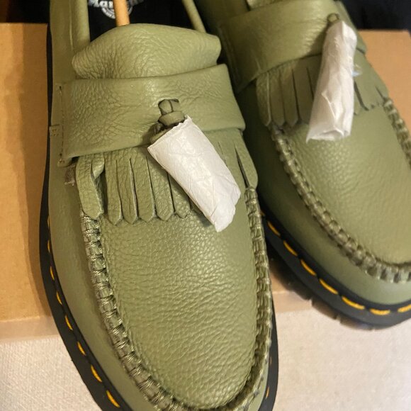 Dr Martens - Adrian Loafers - Muted Olive - Brand New - Picture 5 of 6